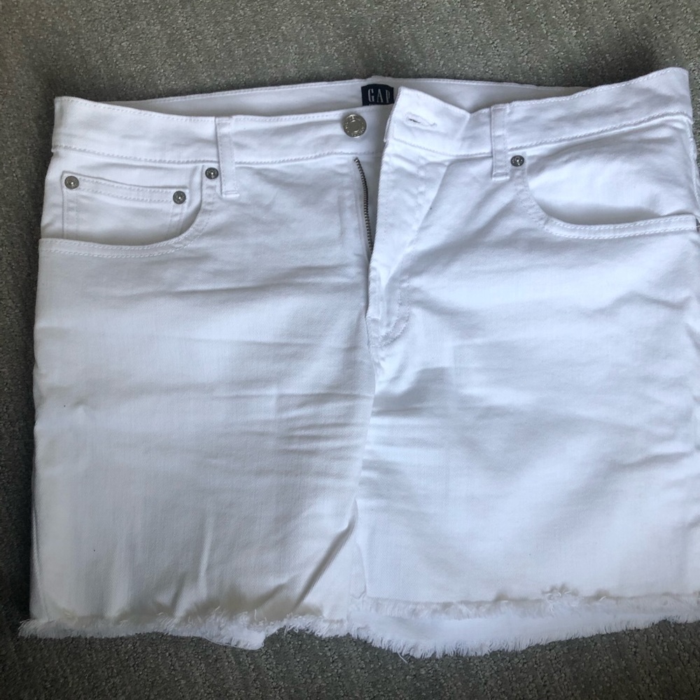 Gap White Denim Shorts